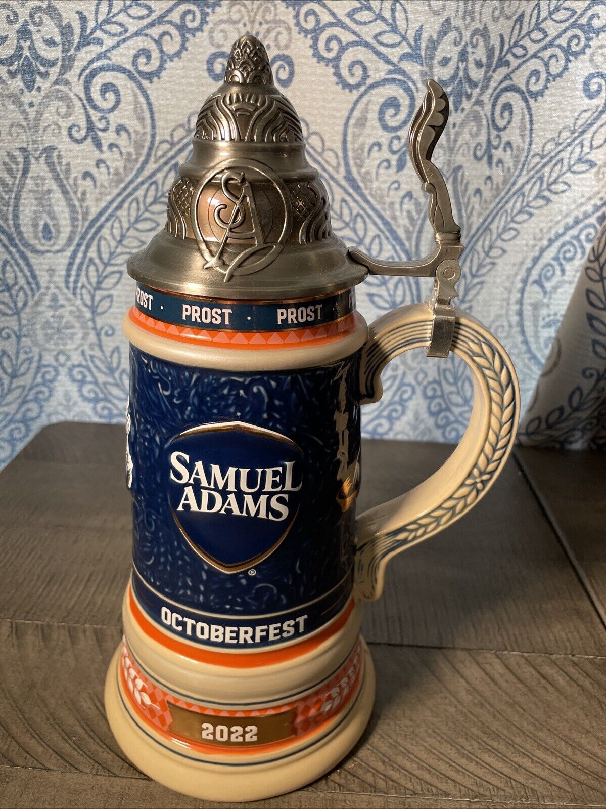 Samuel Sam Adams 2022 Octoberfest Beer Stein Mug Limited Edition #2078 Prost NEW