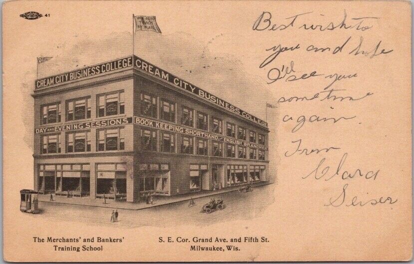 1910 Milwaukee, Wisconsin Postcard 