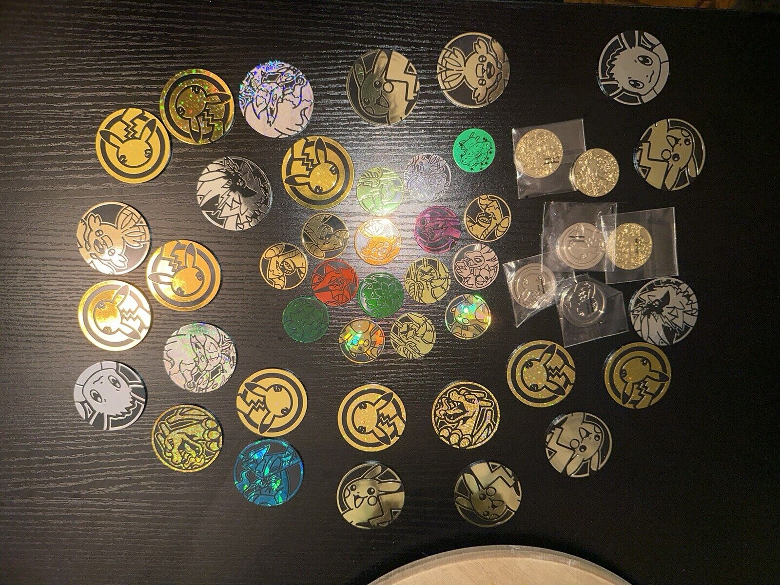 47 Pokémon Coins. Some 40 Regular 6 Metal 1 Vintage
