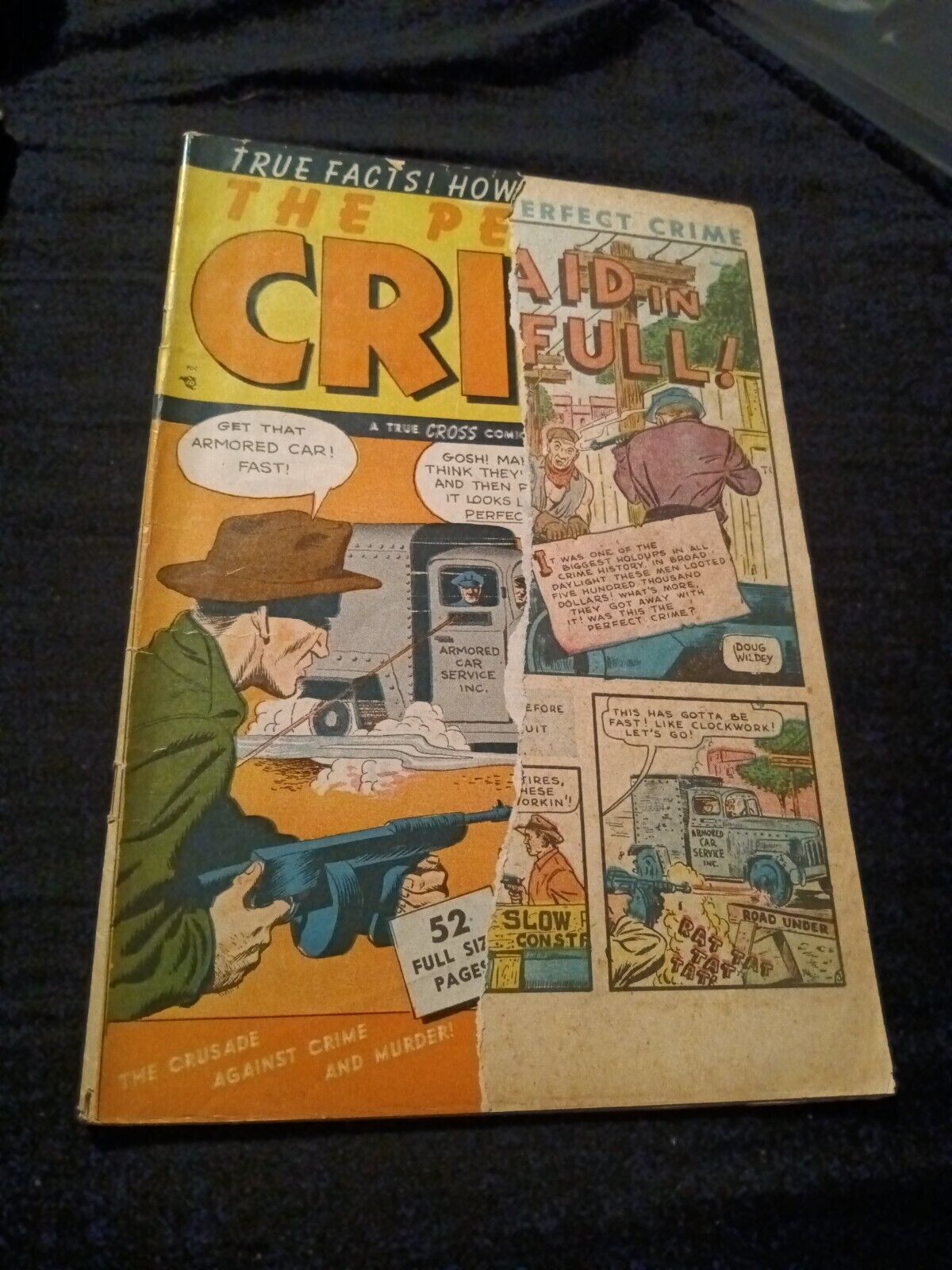 Perfect Crime comics #1 Oct 1949 Cross Golden age crime detective Bob Powell art