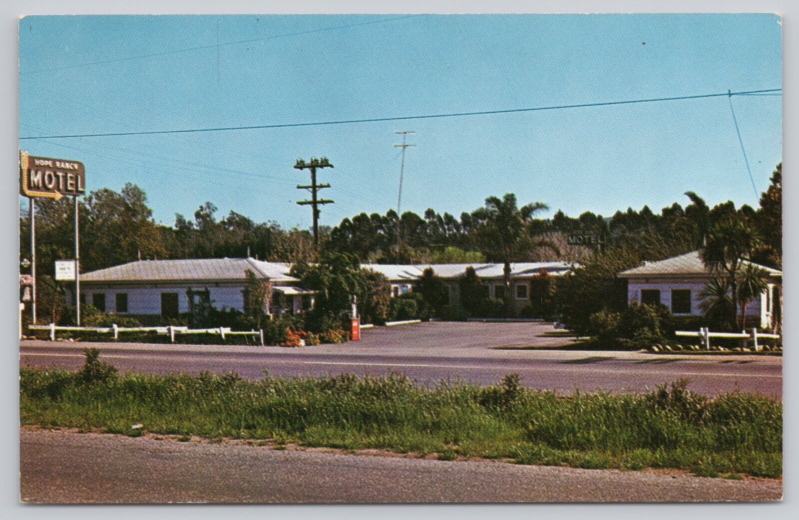 Santa Barbara California, Hope Ranch Motel Advertising SCARCE, Vintage Postcard