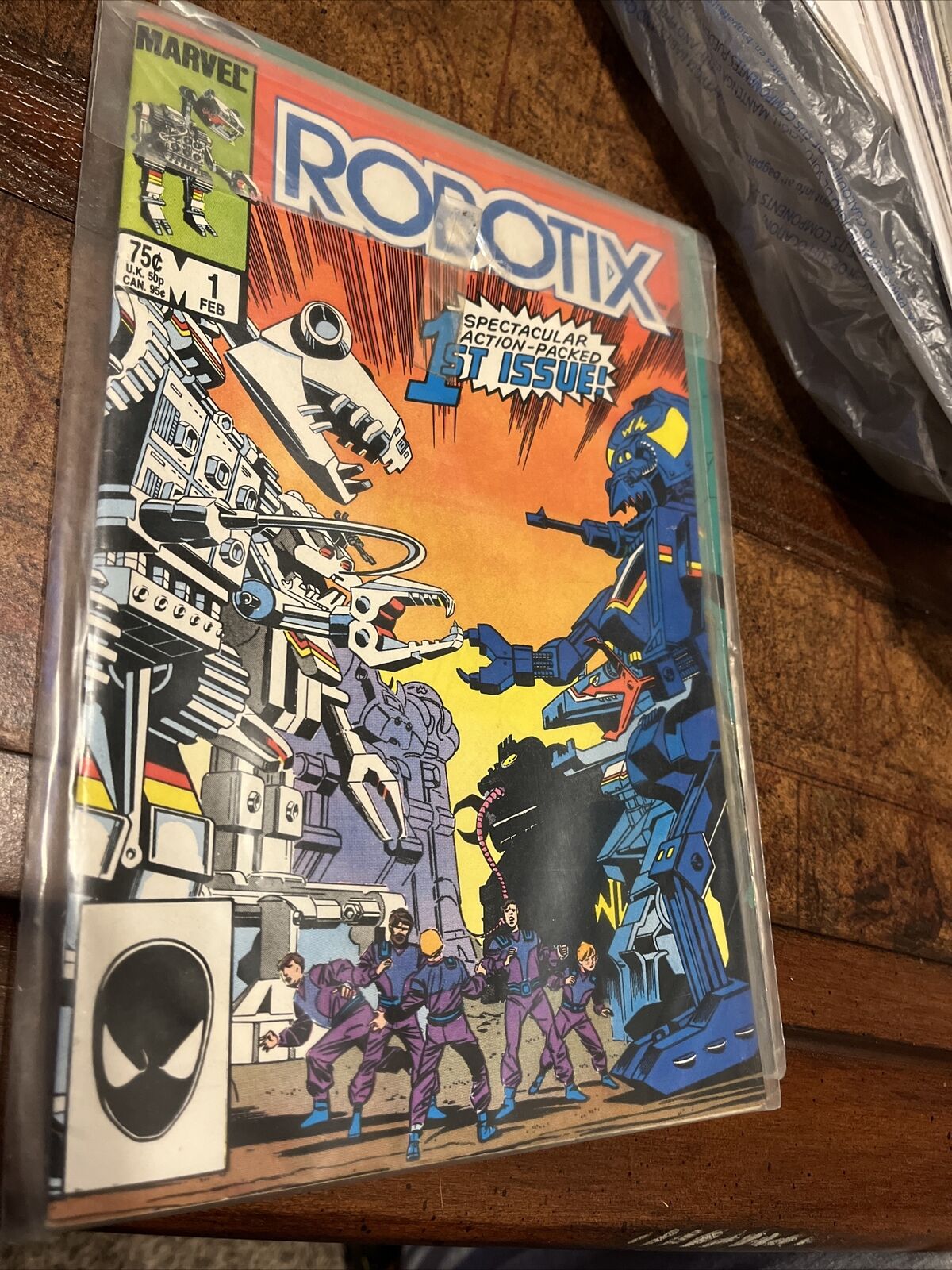 Robotix #1 Marvel Comic Book 1986 HIGH GRADE Spectacular Action-Packed 1st Issue