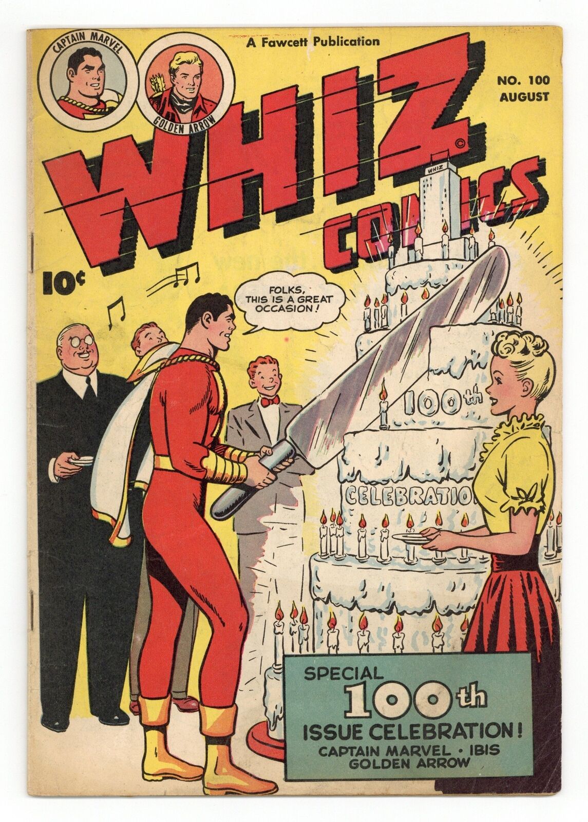 Whiz Comics #100 GD/VG 3.0 1948