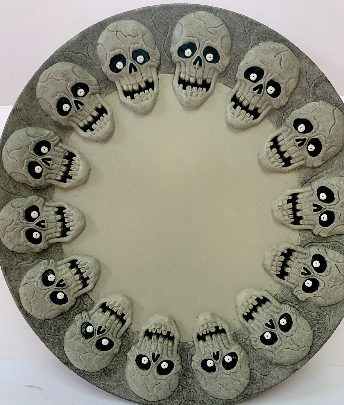 Vintage Easter Unlimited Halloween 3D Skull Plate Party Platter 16\