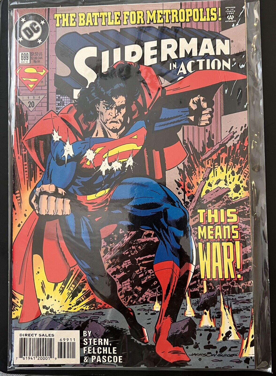 Dc comics Superman in Action issue 699 (May, 1994) The Battle for Metropolis