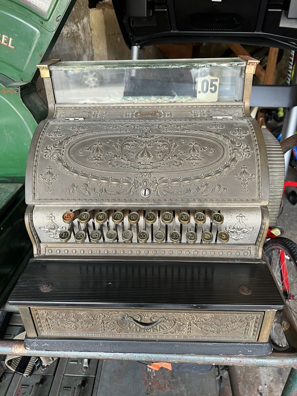 Antique National cash register Model 336 from 1918