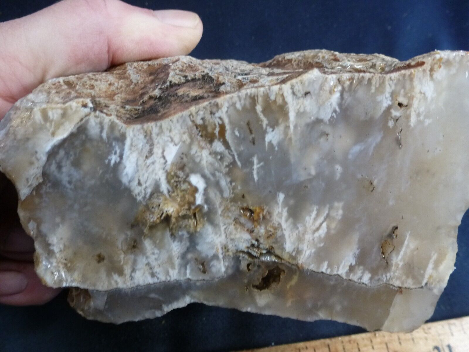 CSS: 2.14lb Piece Of Old Graveyard Point Plume Agate