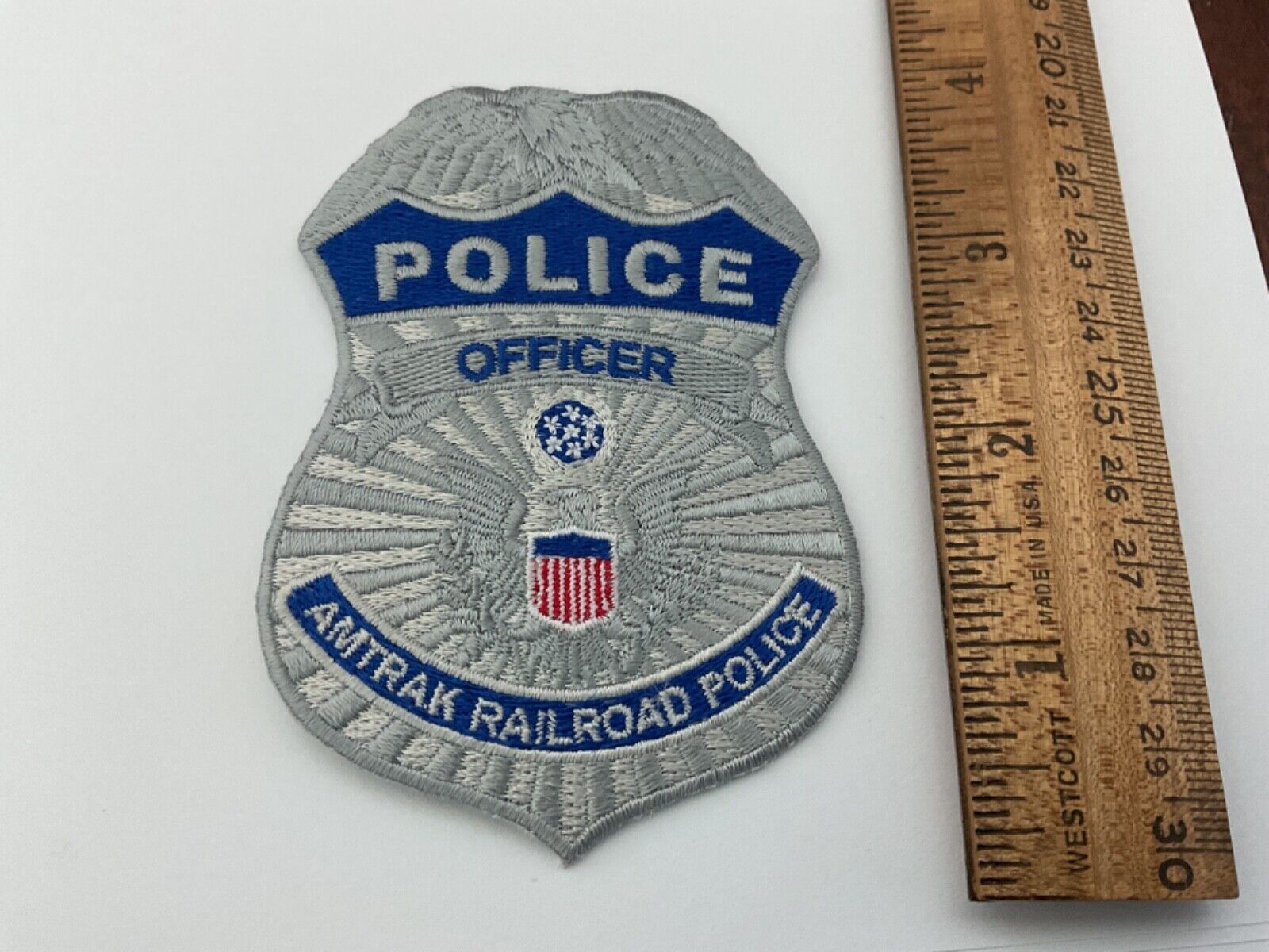 Federal Amtrak Railroad Police Officer collectable Patch new and full size