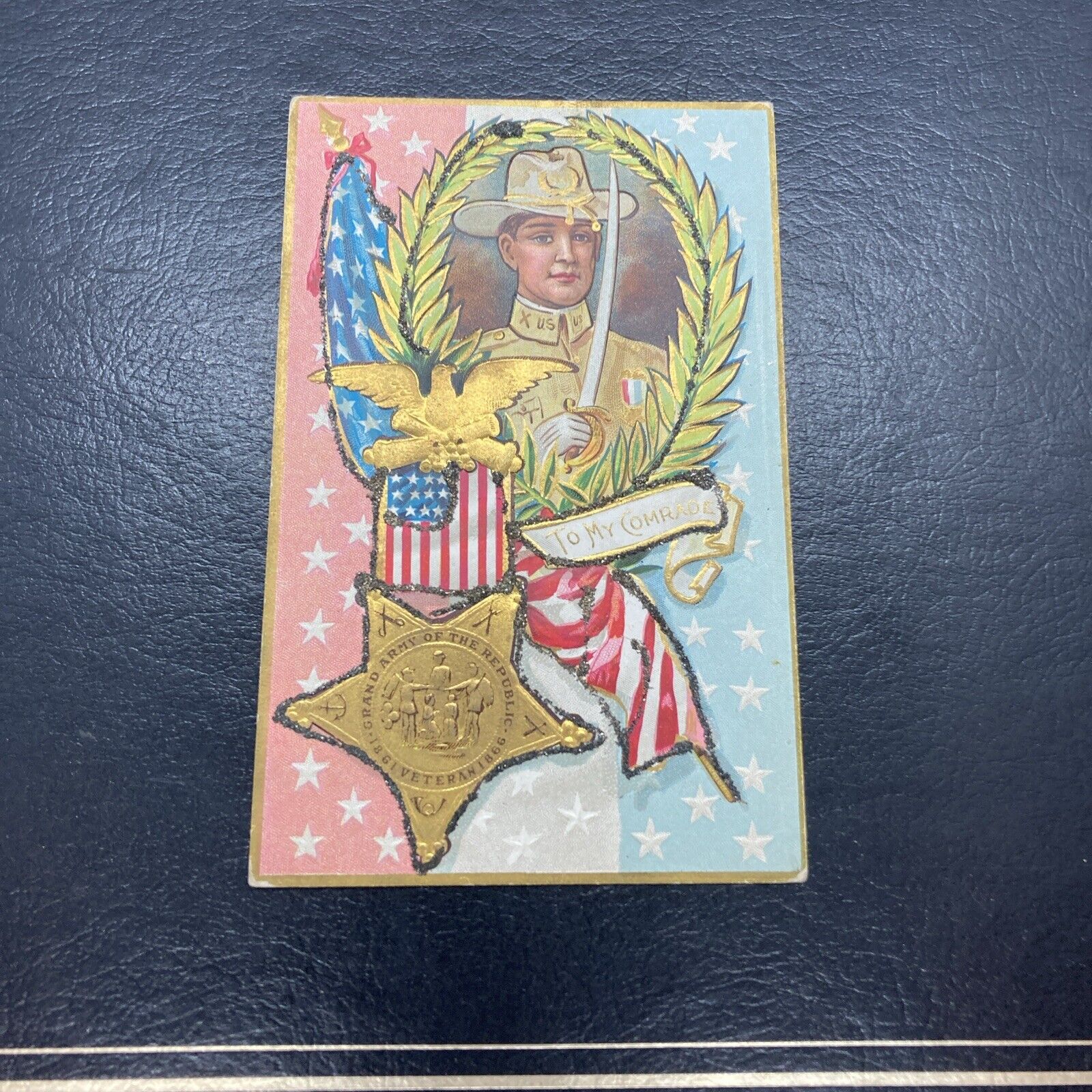 Antique Postcard 1911 To My Comrade Civil War Decoration Day Series No. 2