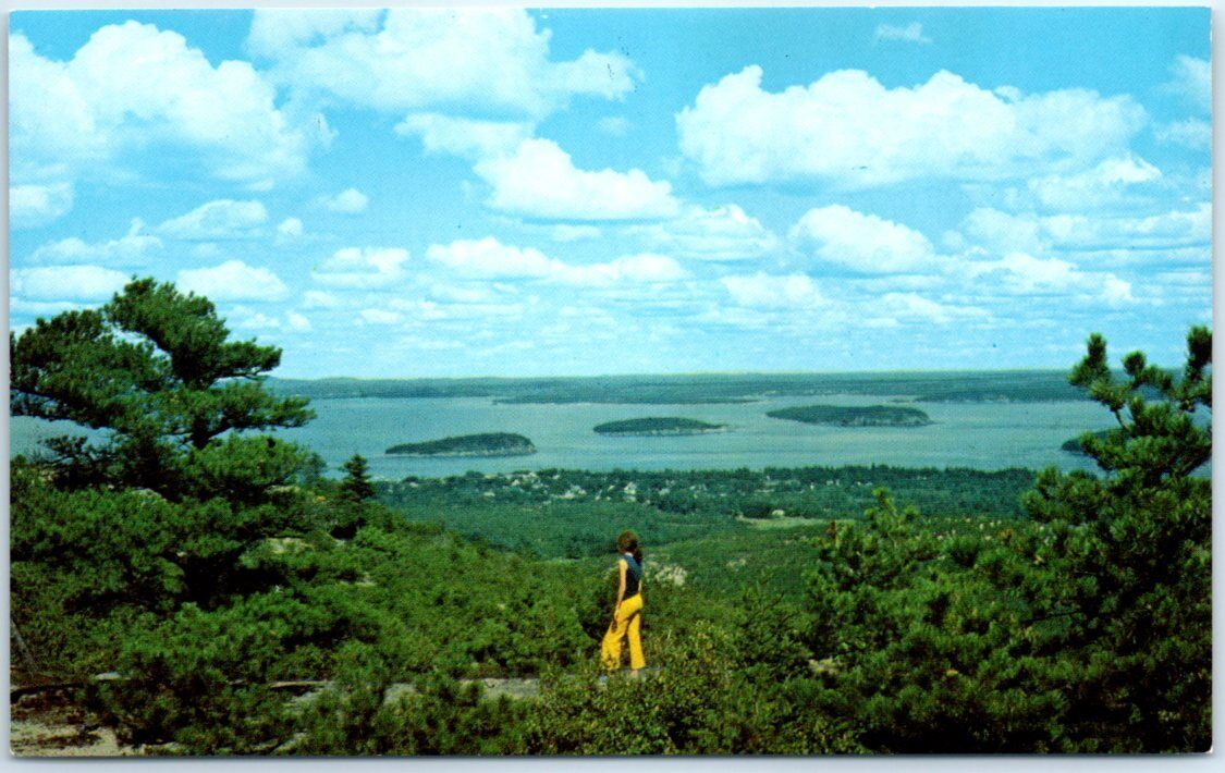Postcard - Frenchman's Bay and Porcupine Islands - Bar Harbor, Maine