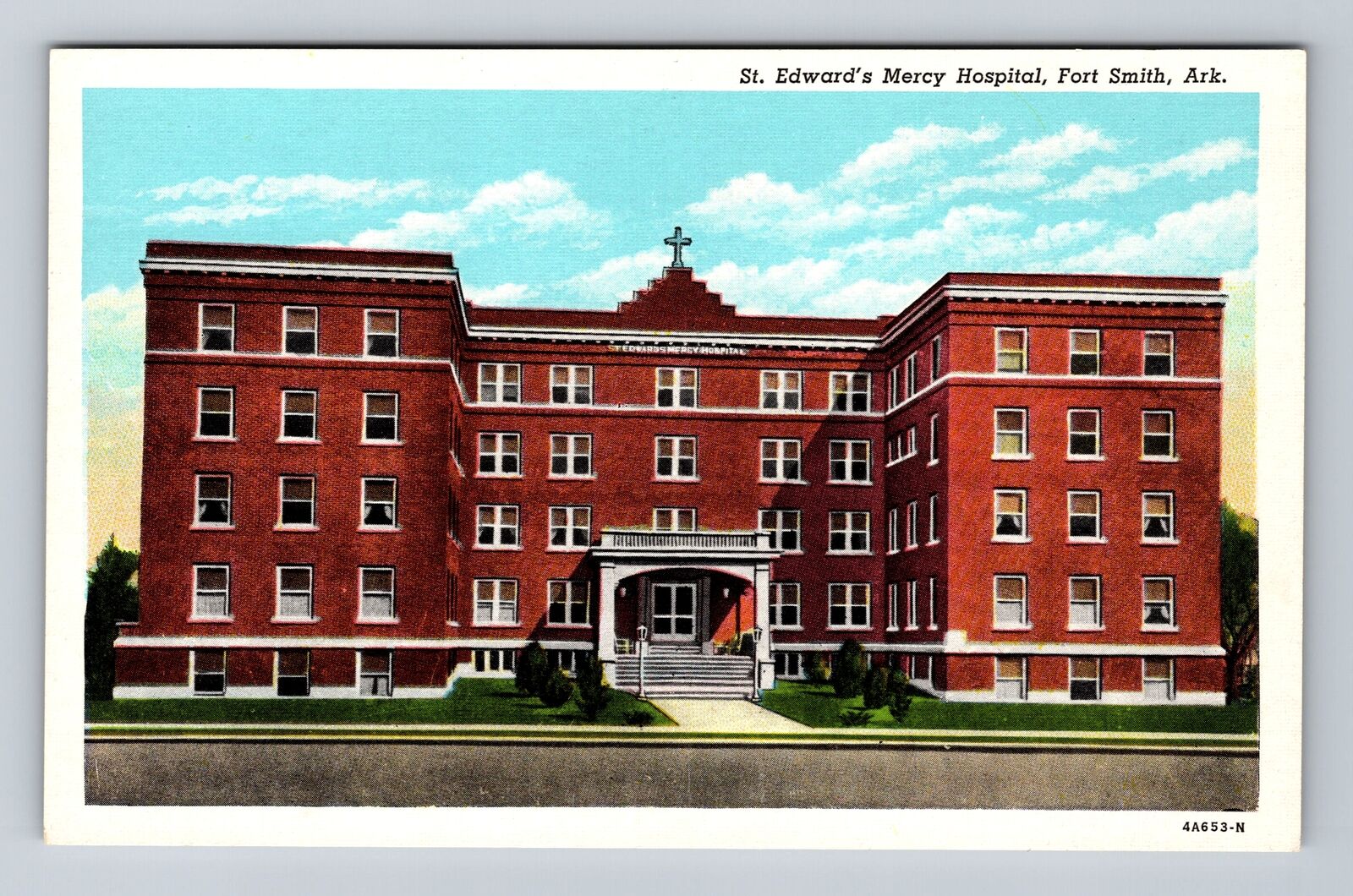 Fort Smith AR-Arkansas, St Edward\'s Mercy Hospital, Antique, Vintage Postcard