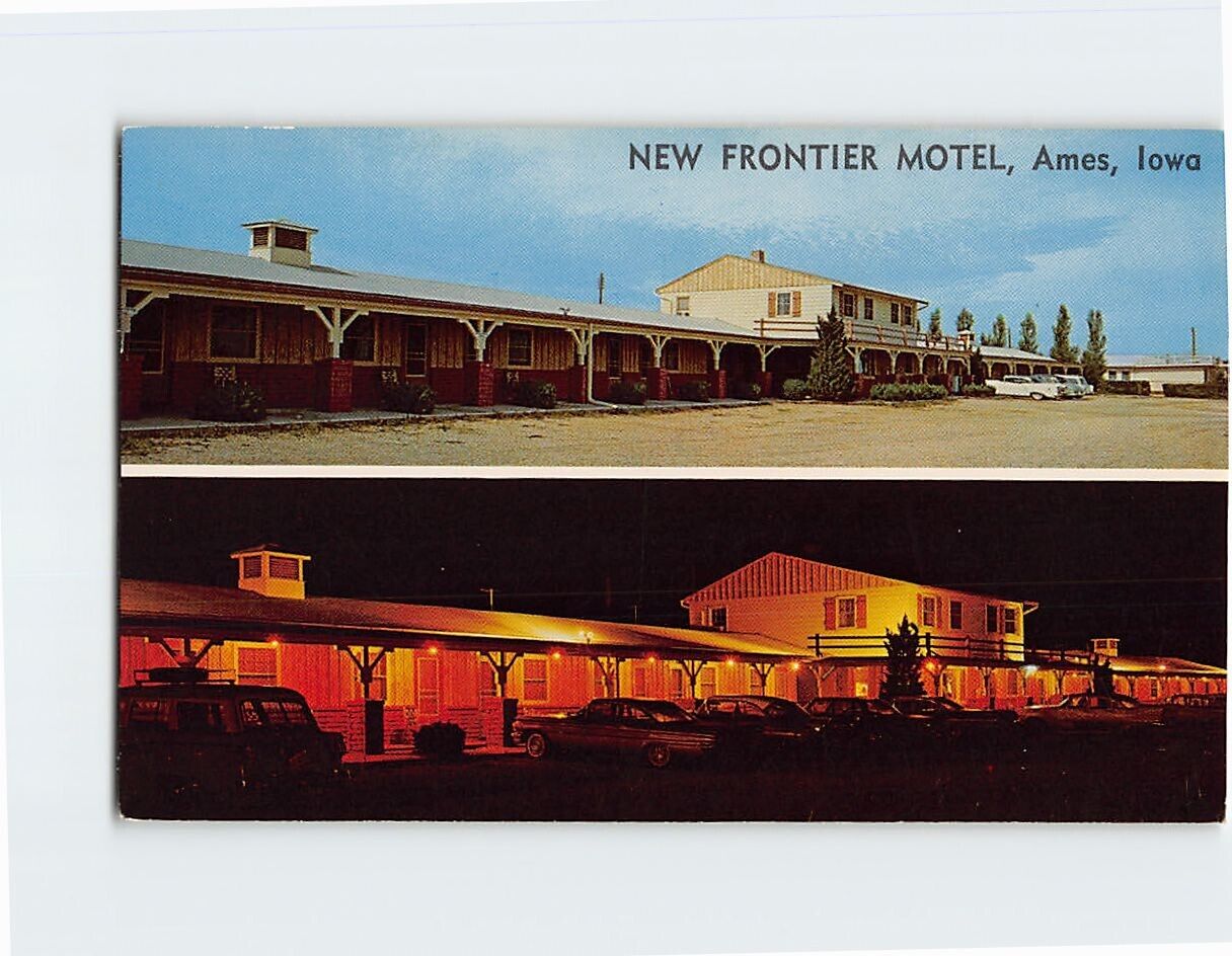 Postcard New Frontier Motel Ames Iowa USA