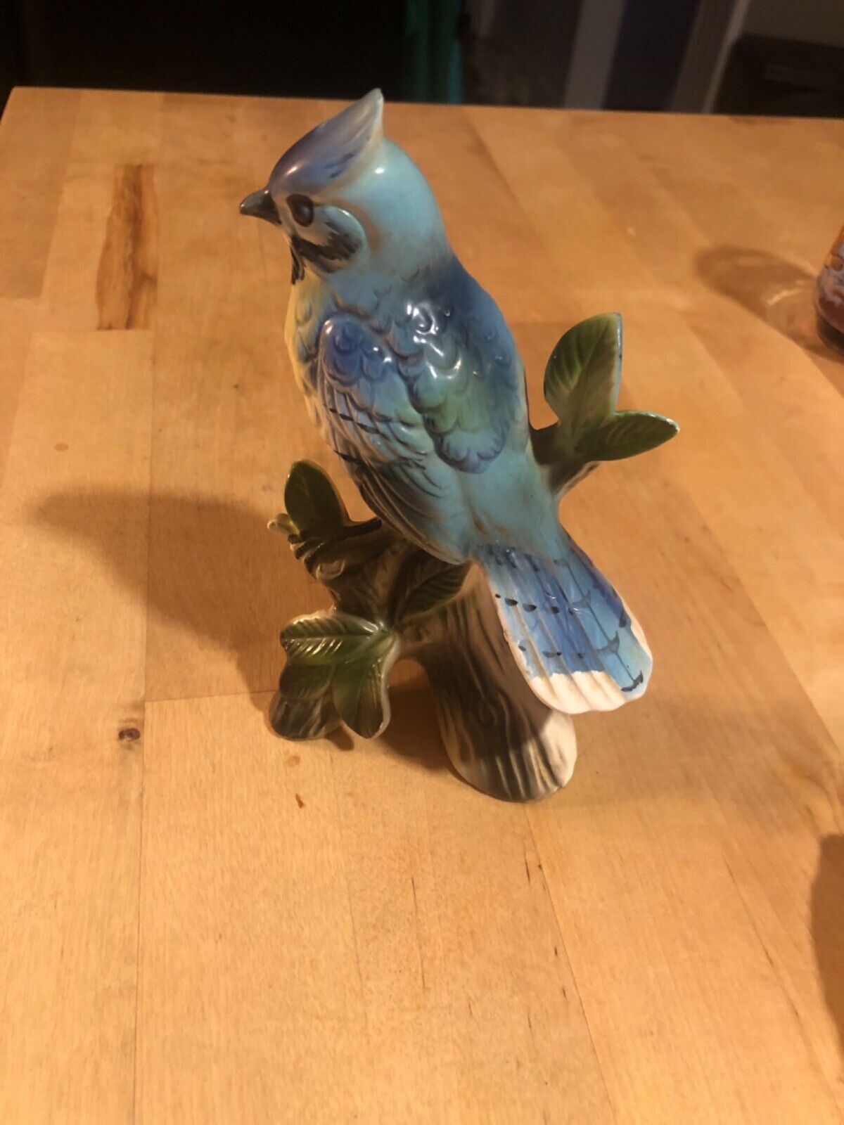 vintage blue jay figurine