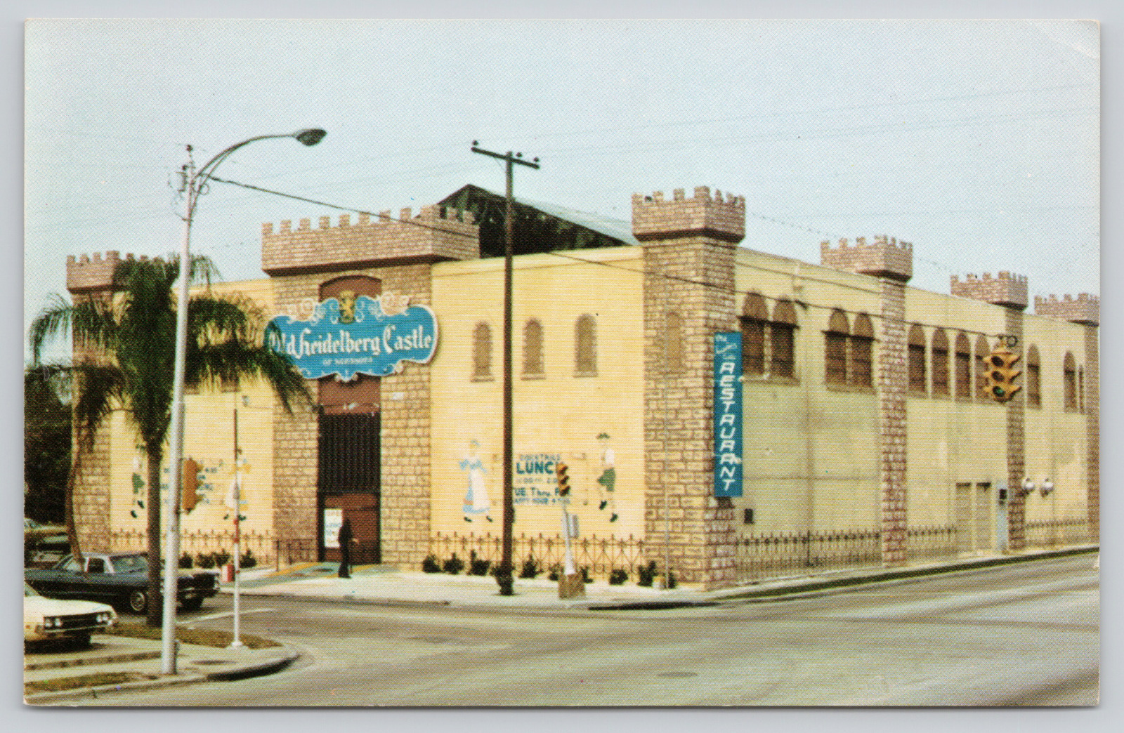 Postcard Sarasota, Florida, Old Heidelberg Castle Restaurant A551