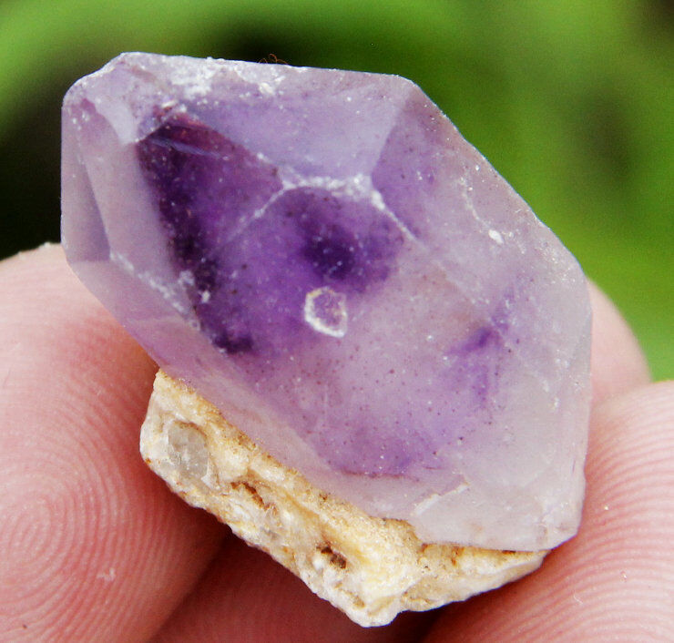10.7g A+ New Find Deep Purple Amethyst Tibetan Skeletal Quartz Crystal Specimen