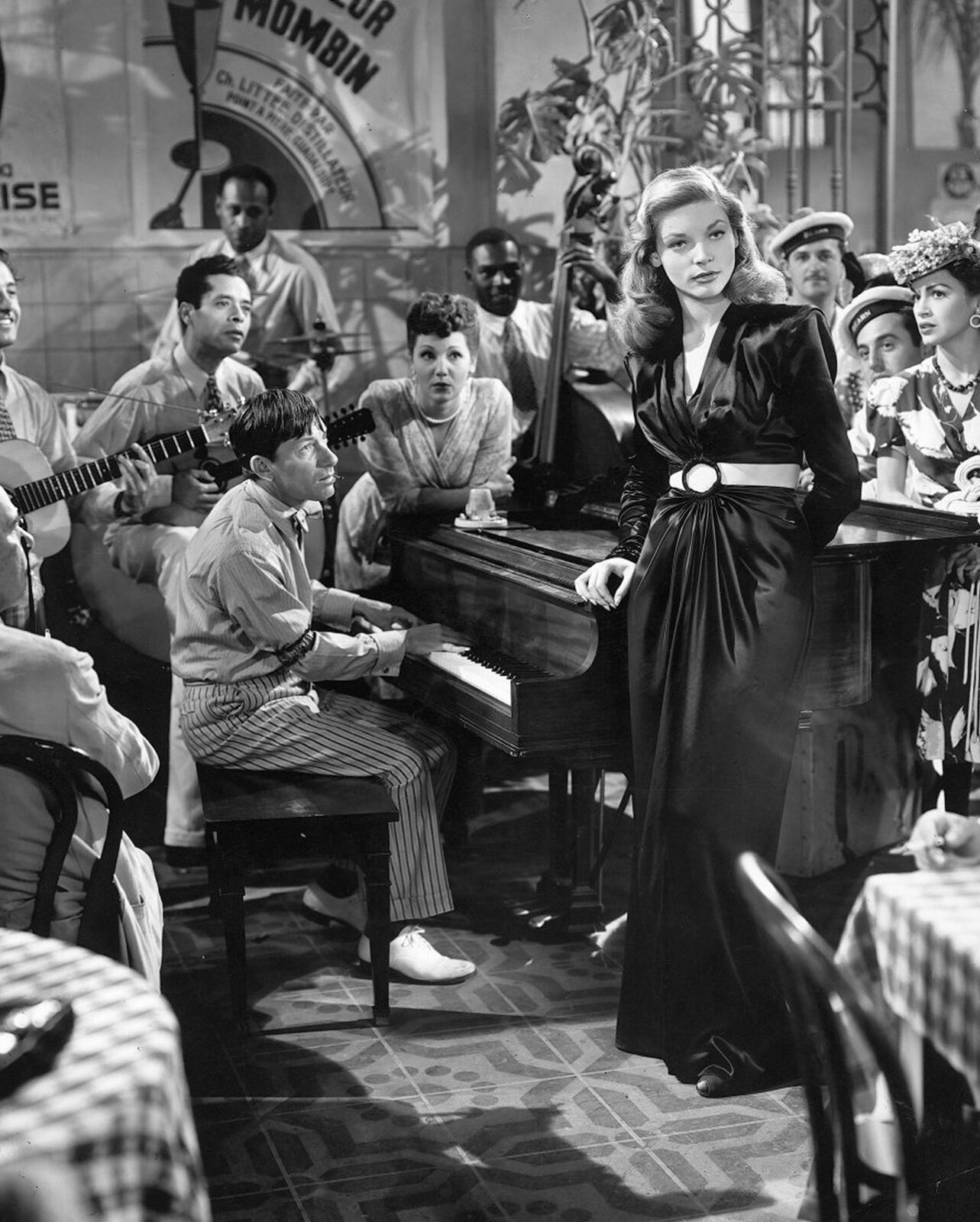 1944 LAUREN BACALL Hoagy Carmichael in TO HAVE AND HAVE NOT Photo   (218-C )