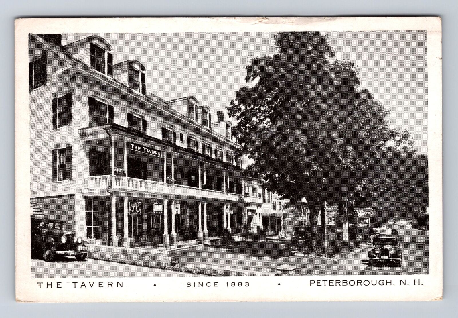 Peterborough NH-New Hampshire, The Tavern, Advertising, Vintage Postcard