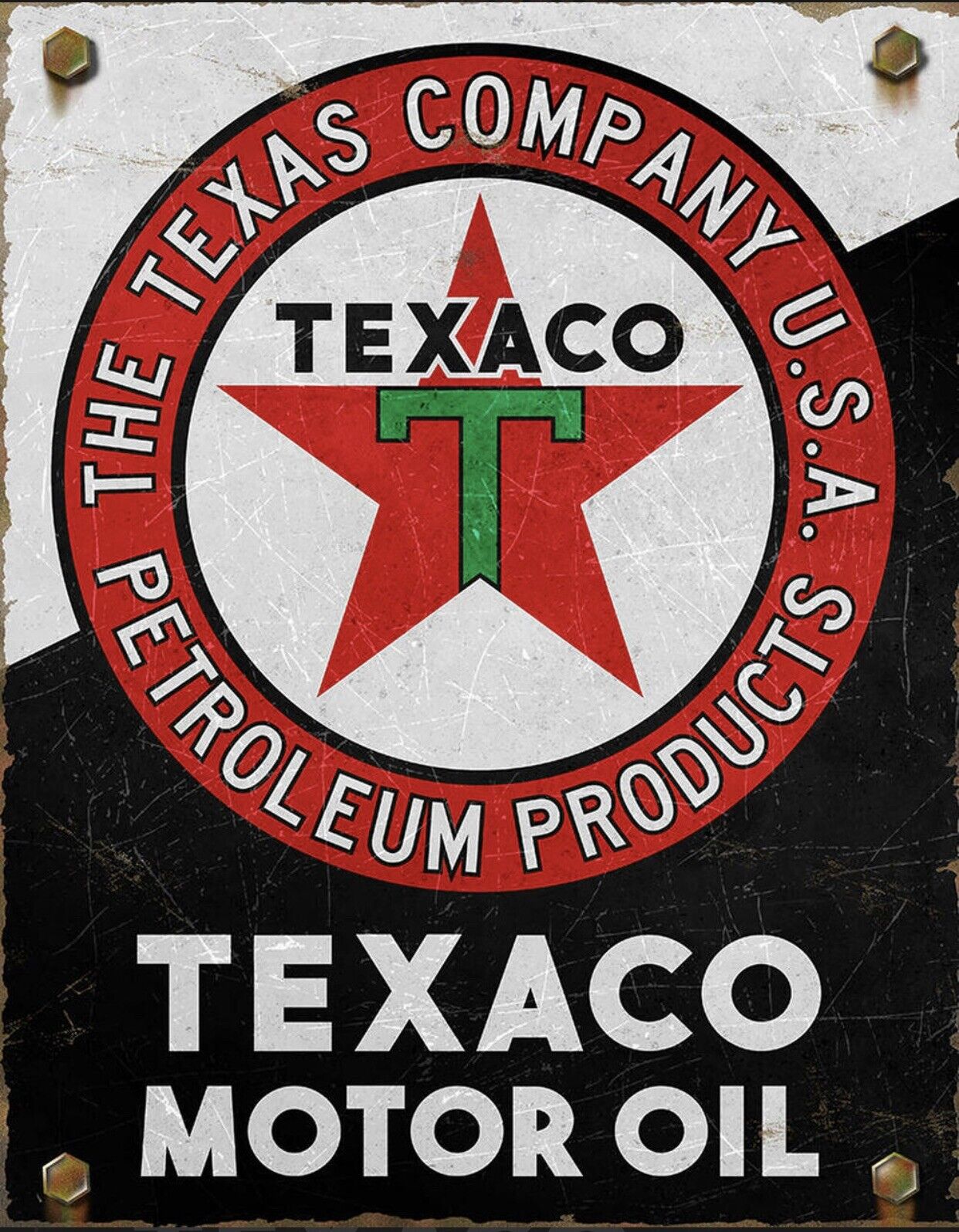 Texaco Motor Oil Metal Tin Sign Gas Garage Shop Bar Home Wall Decor #2564
