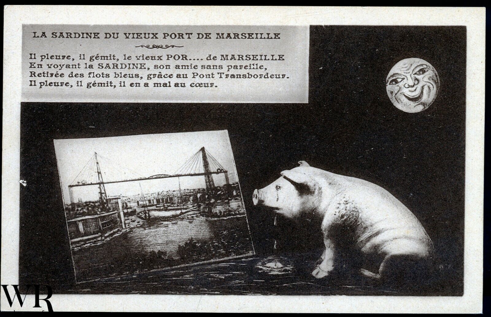Advertising Postcard - CPA - Advertising Poscard - MARSEILLE Sardine Port