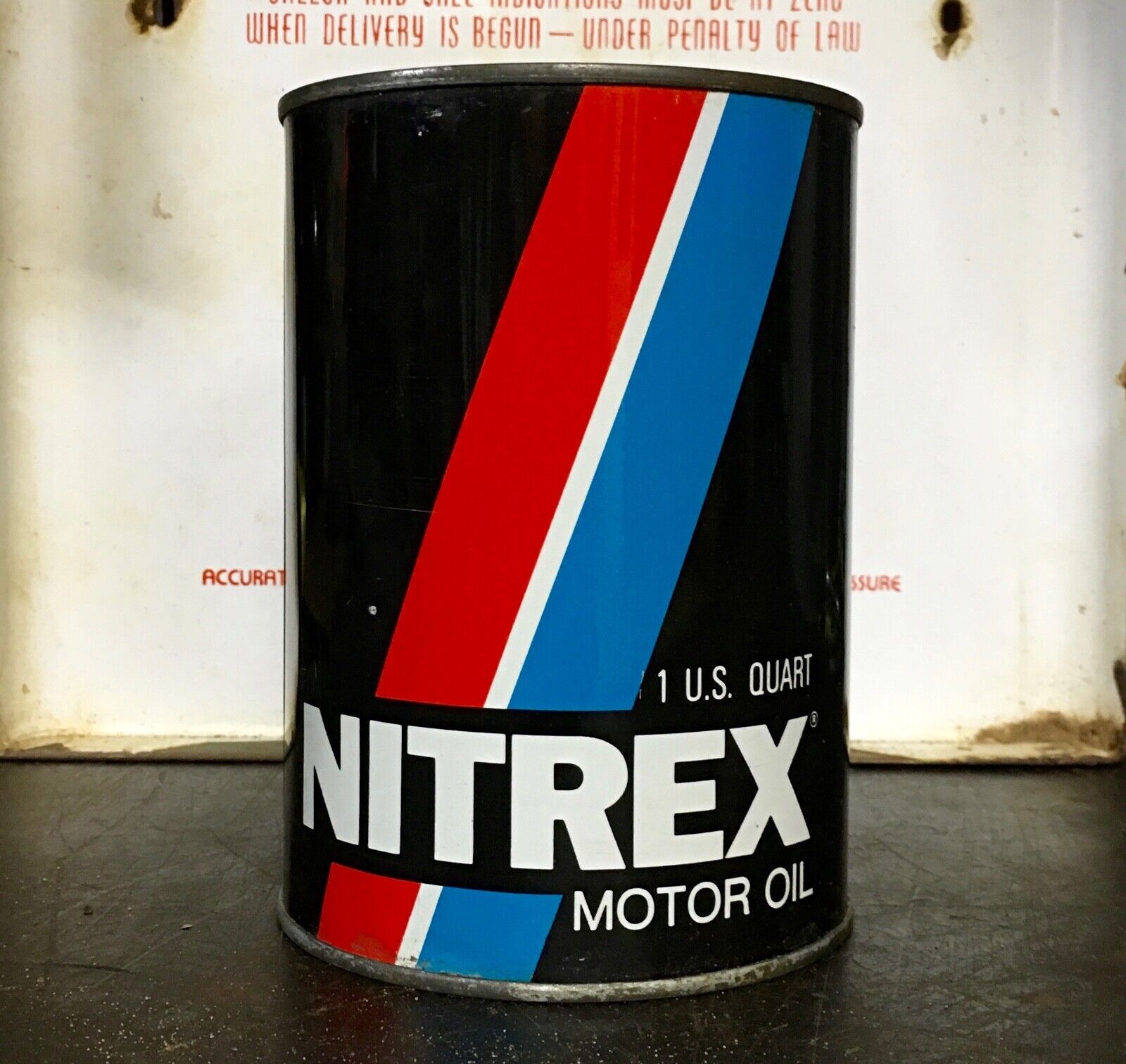 Unopened NOS Nitrex Vintage One Quart Motor Oil Can 5w 40