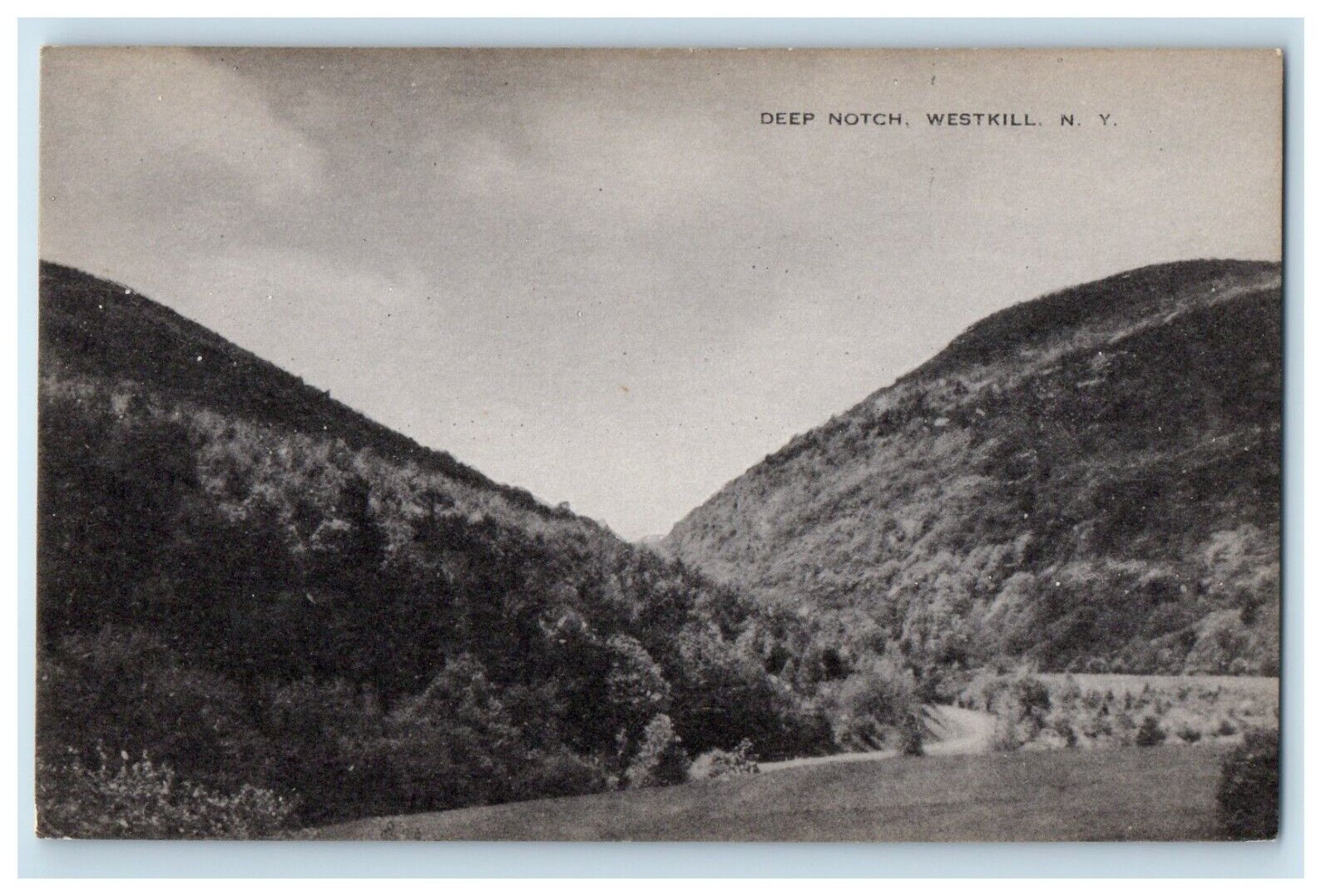 A View Of The Deep Notch Westkill New York NY Unposted Vintage Postcard