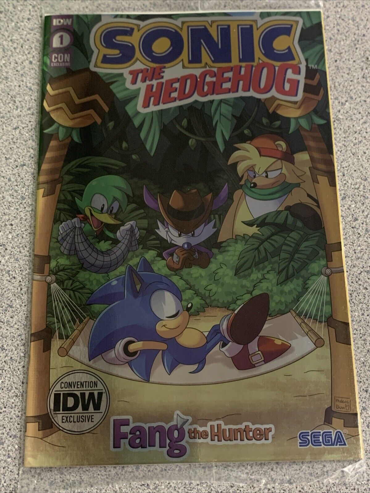 SDCC 2024 IDW SONIC the Hedgehog #1 Fang The Hunter Convention Exclusive Foil