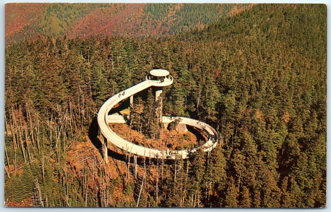 Postcard Eagle Eye View, Clingman\'s Dome - Great Smoky Mountains Nat\'l Park, NC