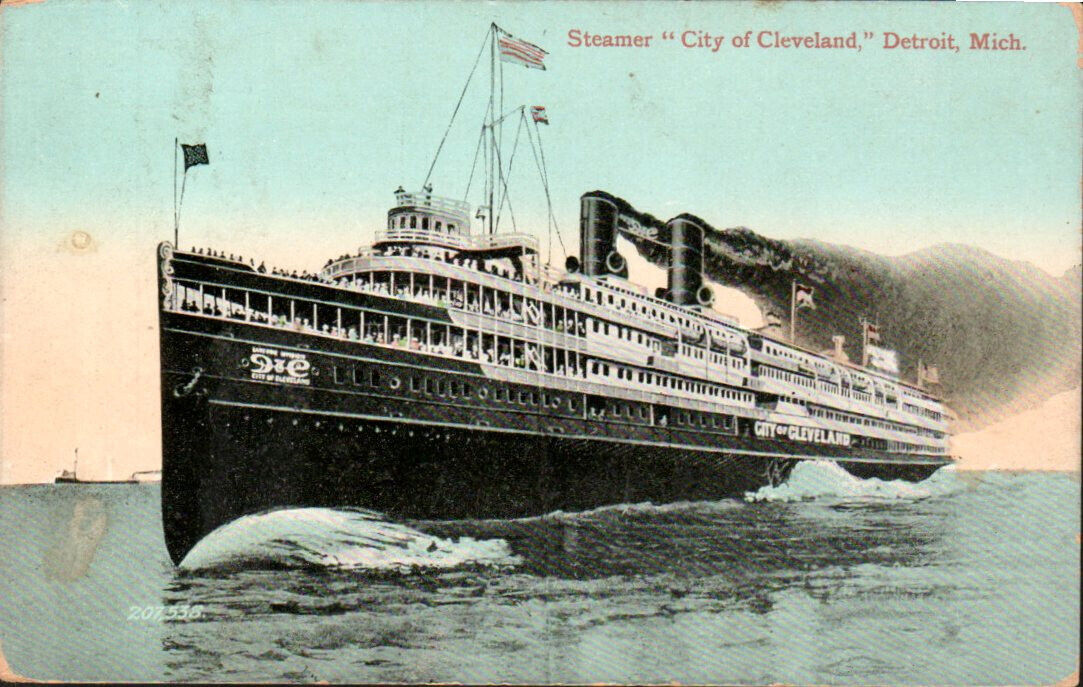 Ship STEAMER CITY OF CLEVELAND in Detroit Mich