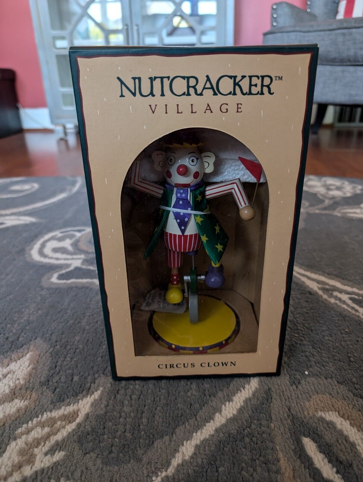 Nutcracker Village Circus Clown On Unicycle New In Box 1999 Style #940003
