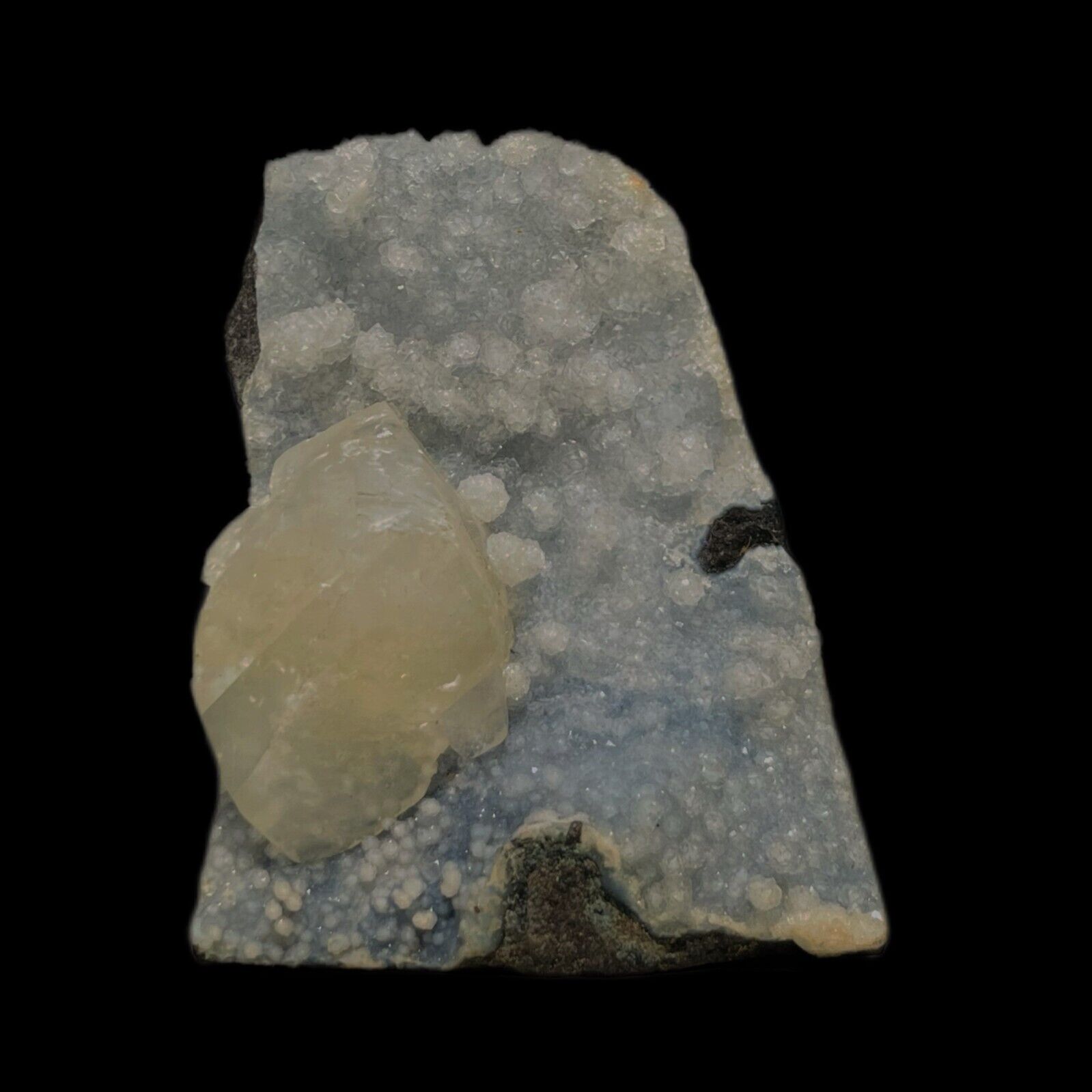 Superb Calcite on Chalcedony Natural Mineral Specimen # 37
