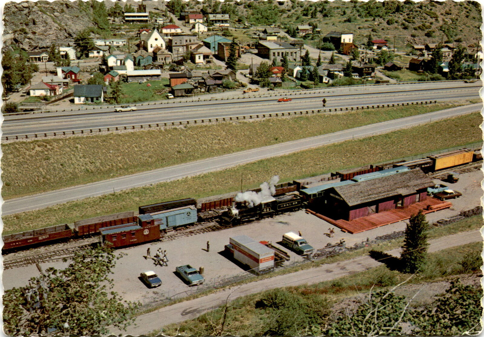 Silver Plume, Colorado, Interstate 70, Georgetown, Breckenridge, Postcard