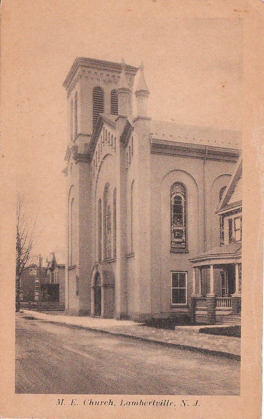  Postcard M.E. Church Lambertville NJ
