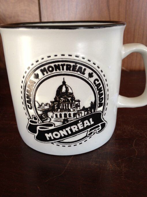 VTG - Montreal, Canada - Coffee Cup - CAPITOL BUILDING  - white & Brown