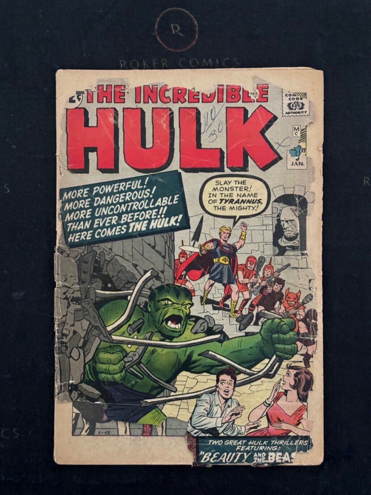 Very Rare LOW GRADE 1963 The Incredible Hulk #5