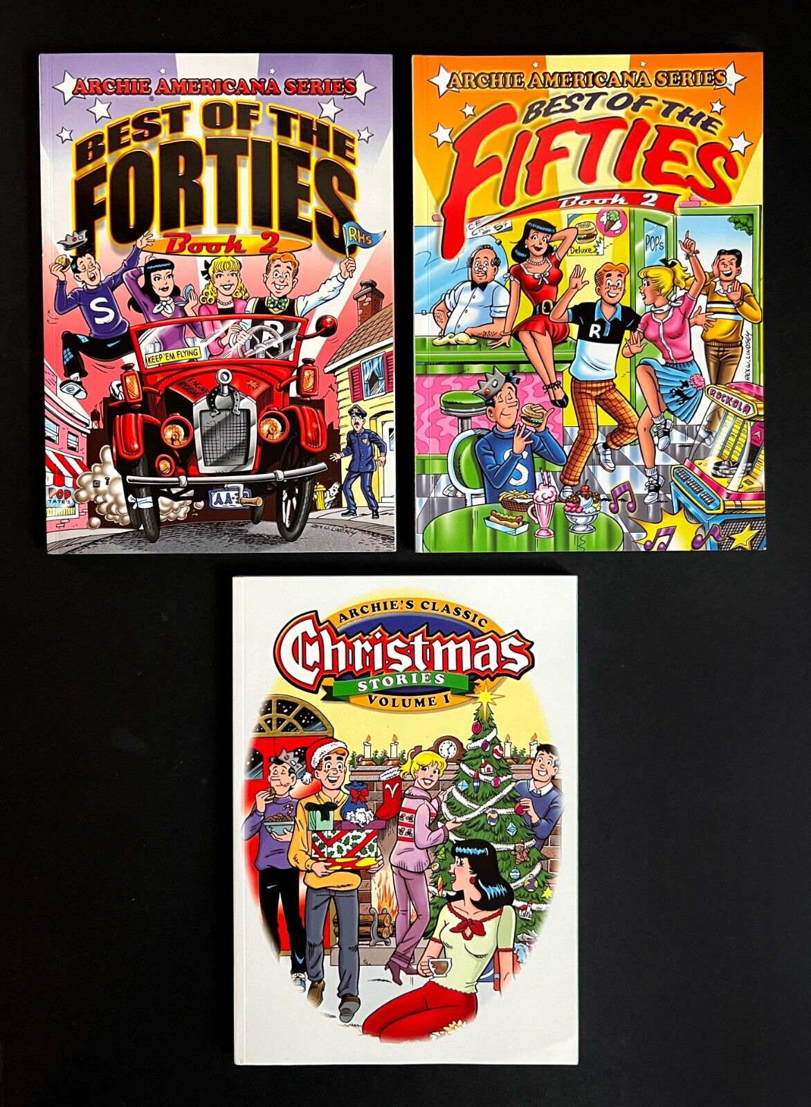 *Archie Americana Series* Lot 1940’s #2, 1950’s #2, Christmas Stories #1 TPB's