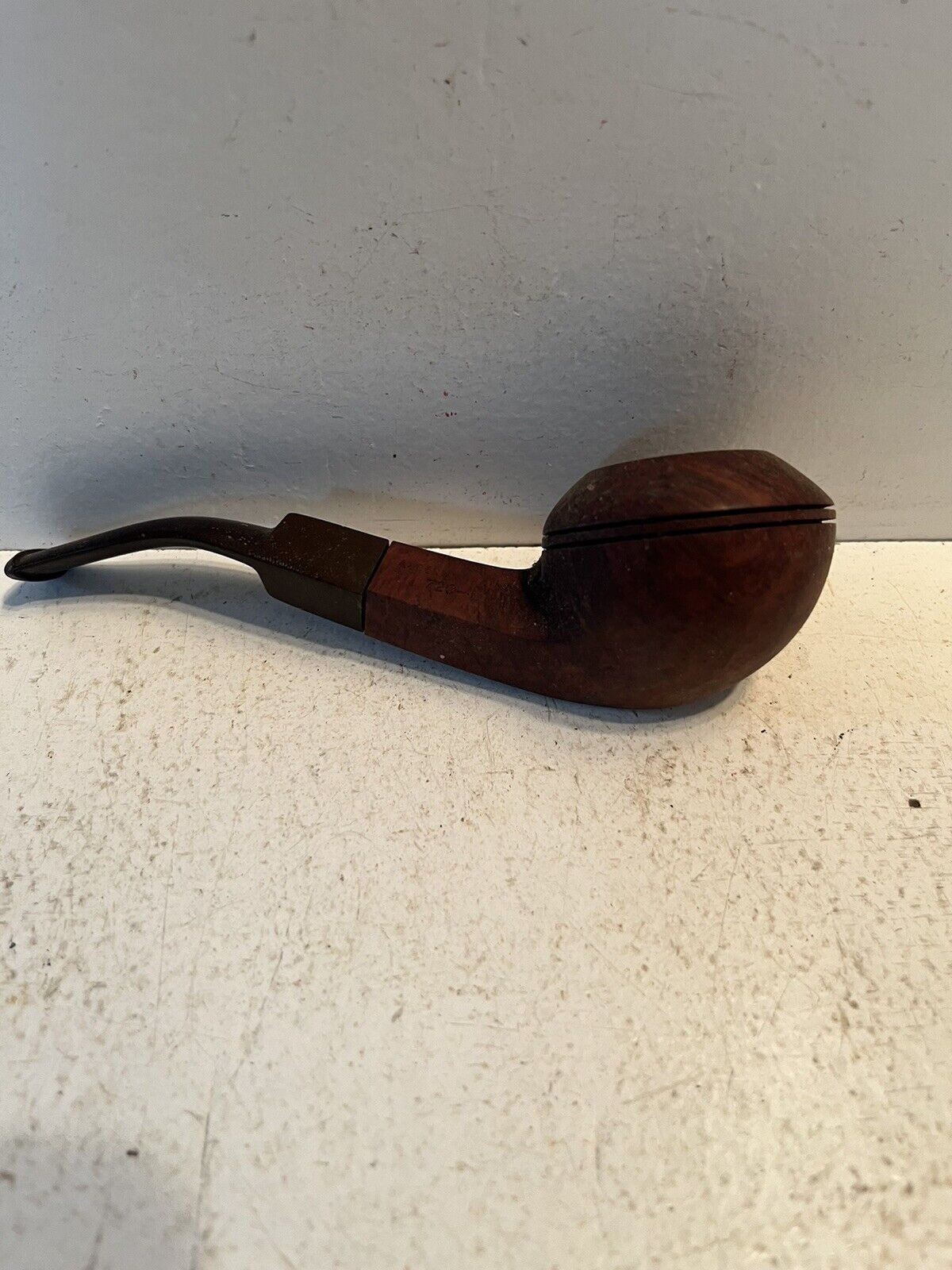 antique wooden tobacco pipe