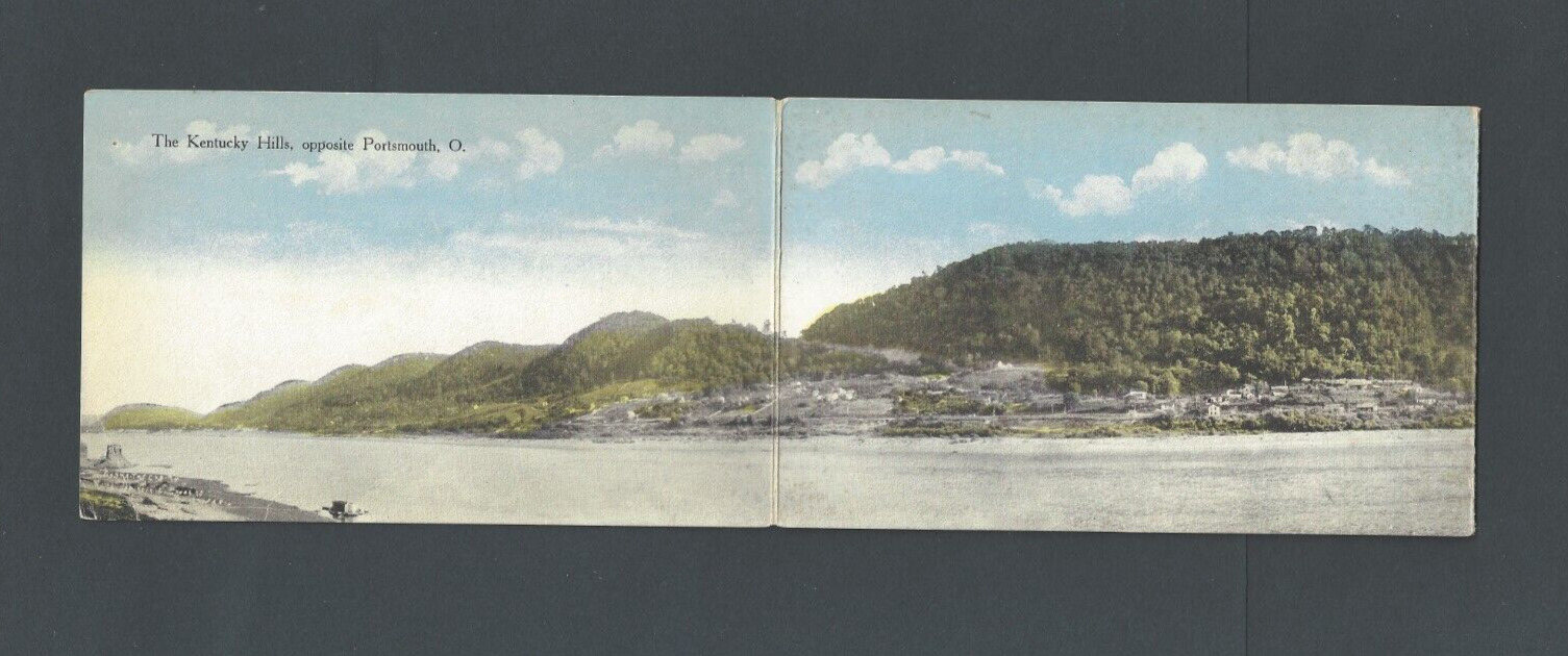 Ca 1903 Post Card Portsmouth Or Triptych of Kentucky Hills UDB