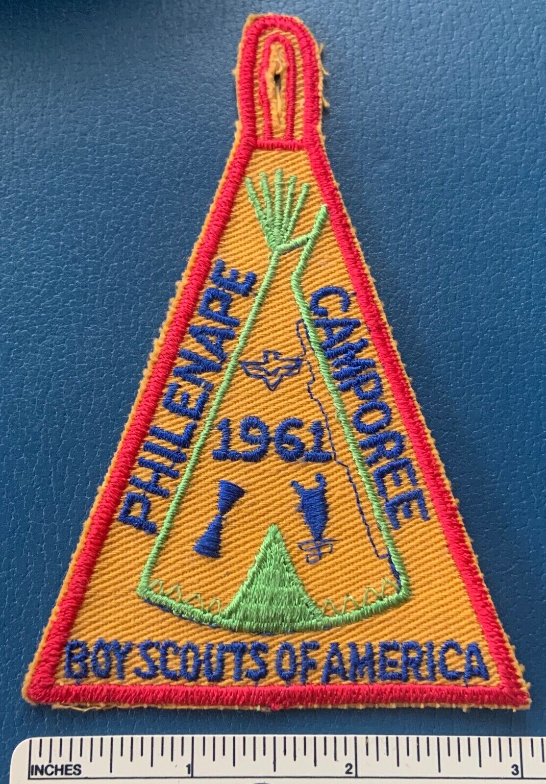 Vintage 1961 PHILADELPHIA COUNCIL Philenape Camporee Boy Scout PATCH BSA Camp