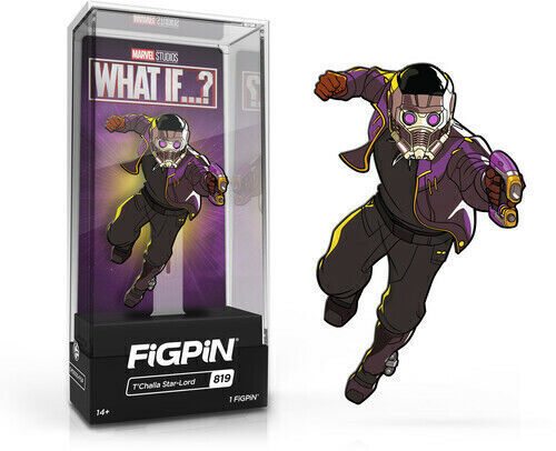WB  FiGPiN Marvel What If? T'Challa Star-Lord #819 (Pin, Collectible)