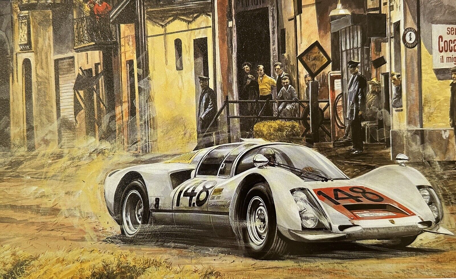Porsche 906 1966 Targa Florio Carlo Demand Art Print Mairesse Müller