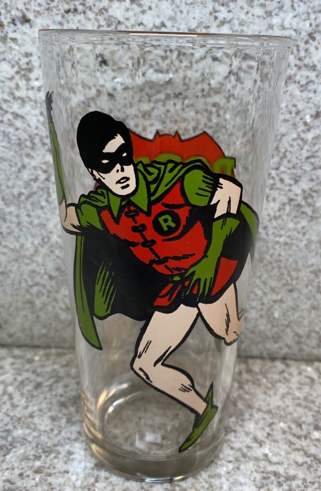 Batman's Robin 1978 Pepsi Glass Super Hero Collector Series DC Comics Vintage