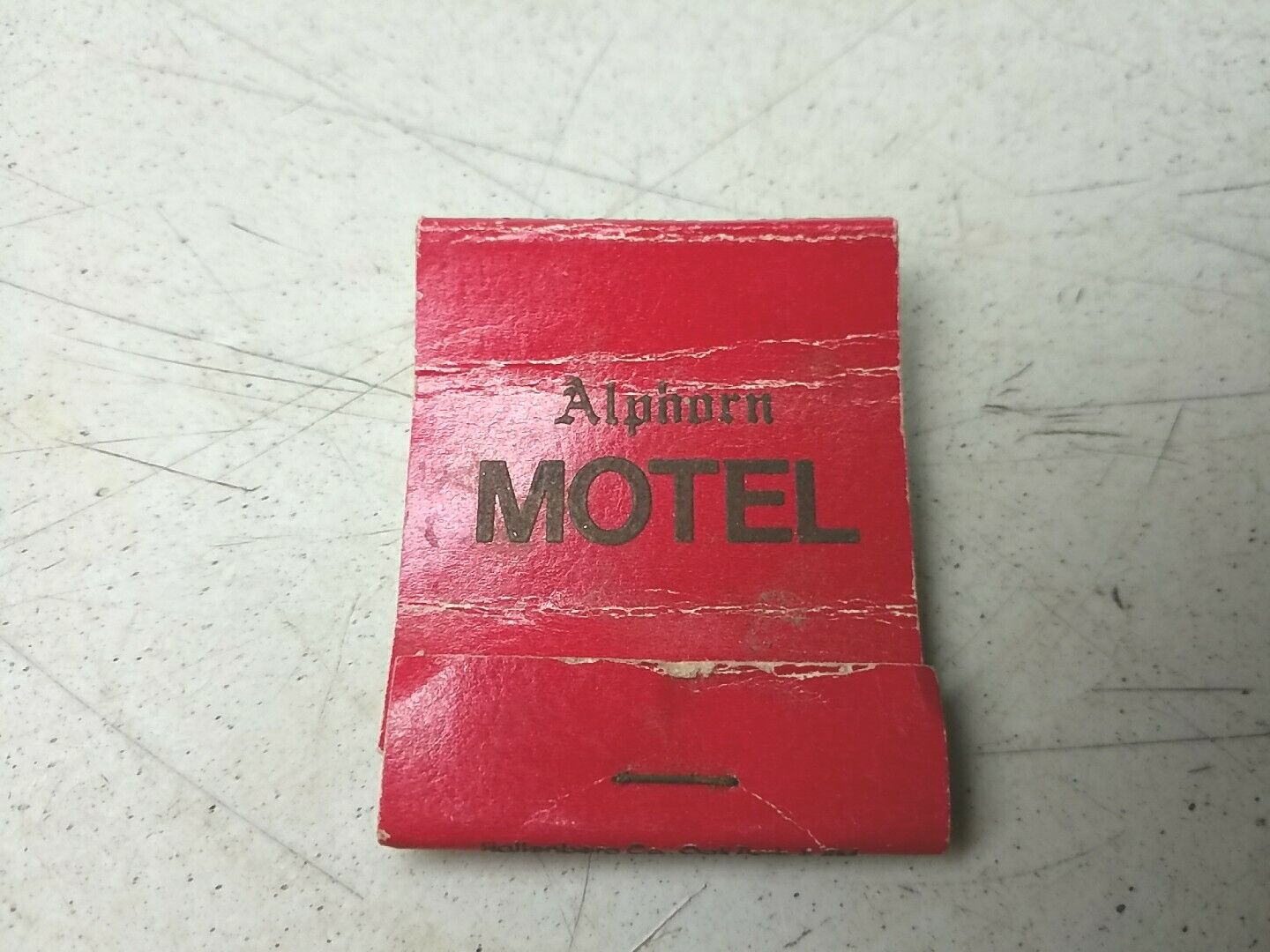 Alphorn Motel AAA Approved Monroe Wisconsin Vintage Matchbook Cover Advertising 