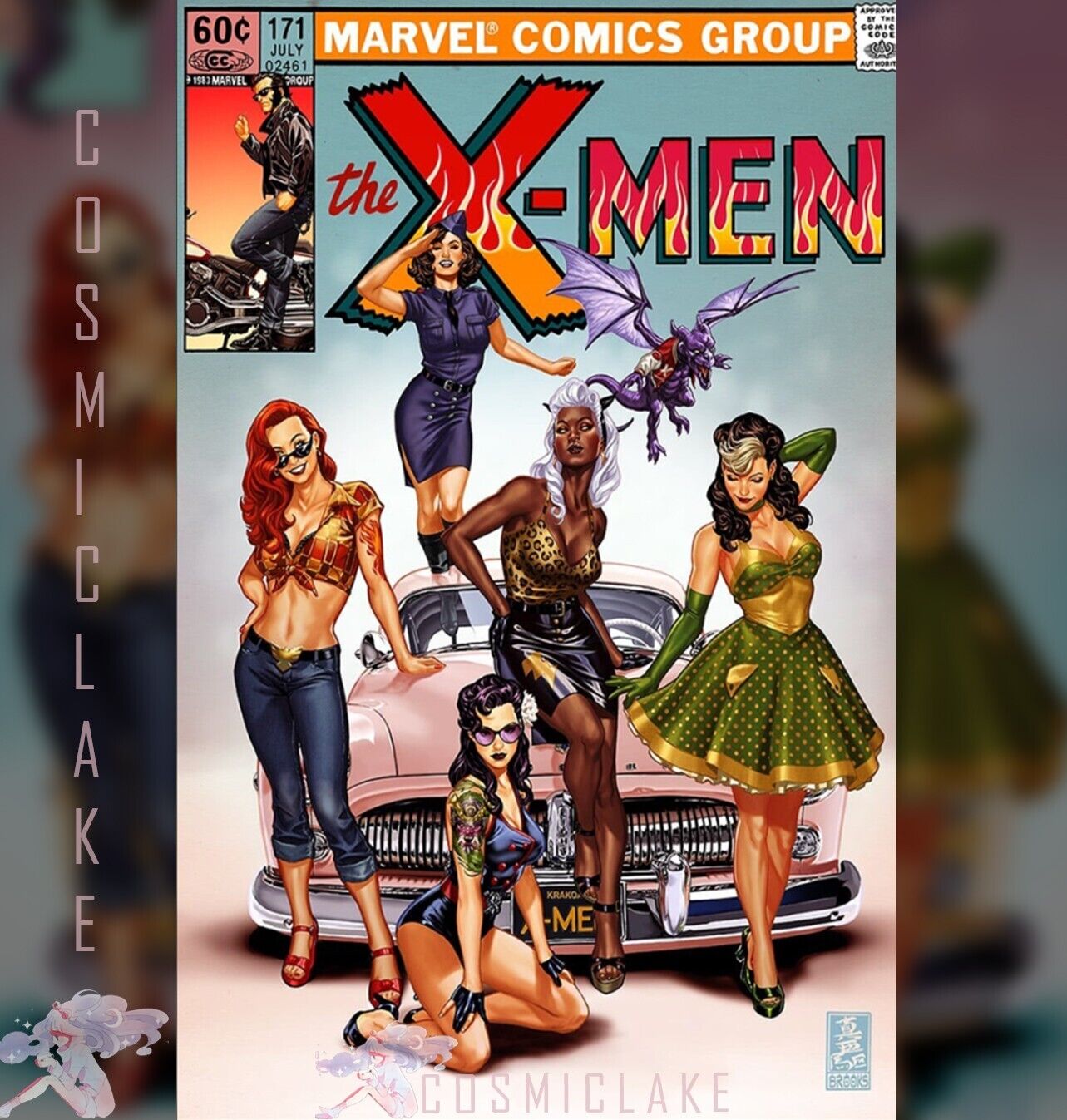 X-MEN #1 MARK BROOKS EXCLUSIVE  SDCC HOT ROD VARIANT PREORDER 8/2 ☪
