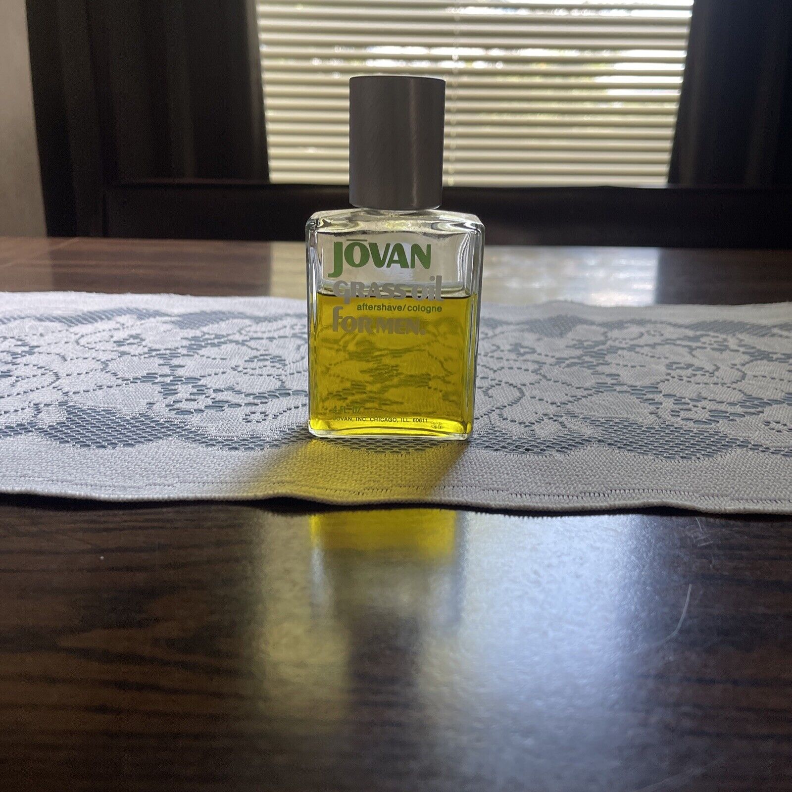 Vintage JOVAN Grass Oil for Men Aftershave Cologne 1970\'s 4 oz Bottle 65% Full