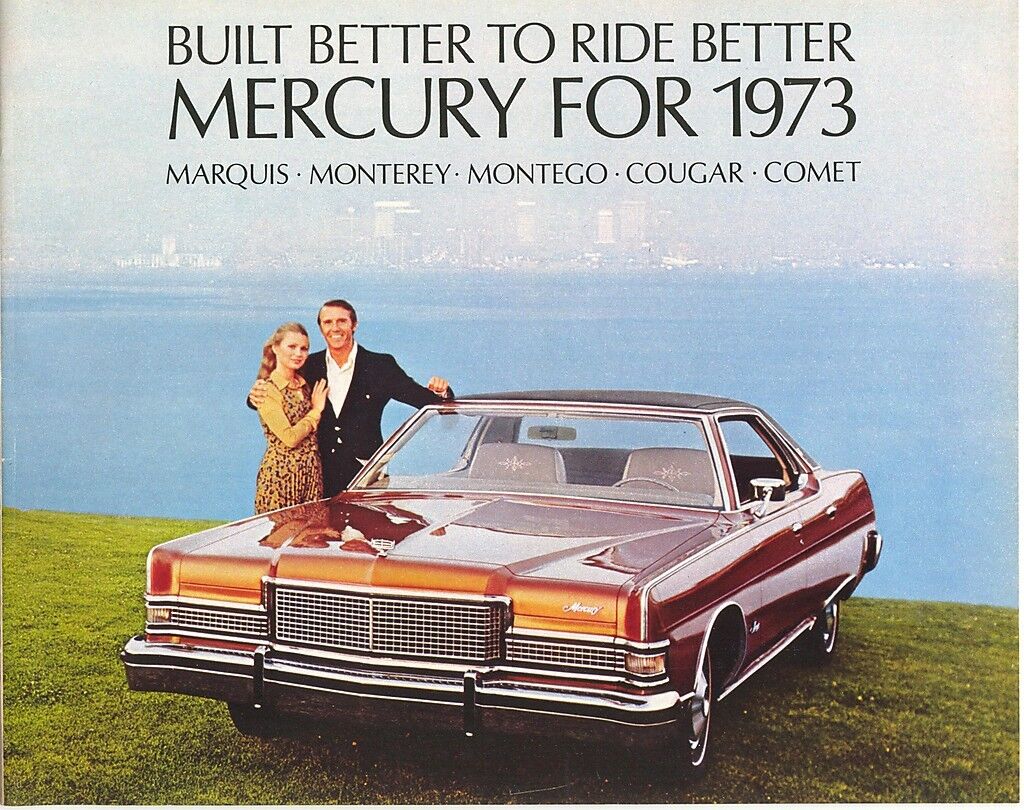 1973 Mercury Marquis Monterey Montego Comet Cougar Dealer Sales Brochure