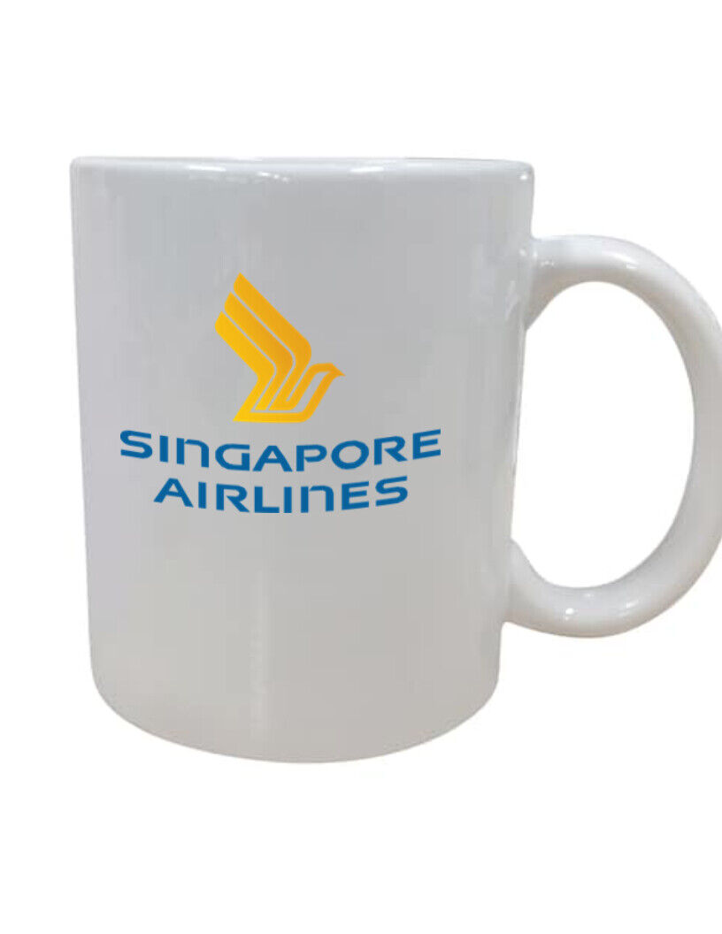 Singapore Airlines Retro Logo Air Travel Souvenir Employee Pilot Coffee Mug Cup 