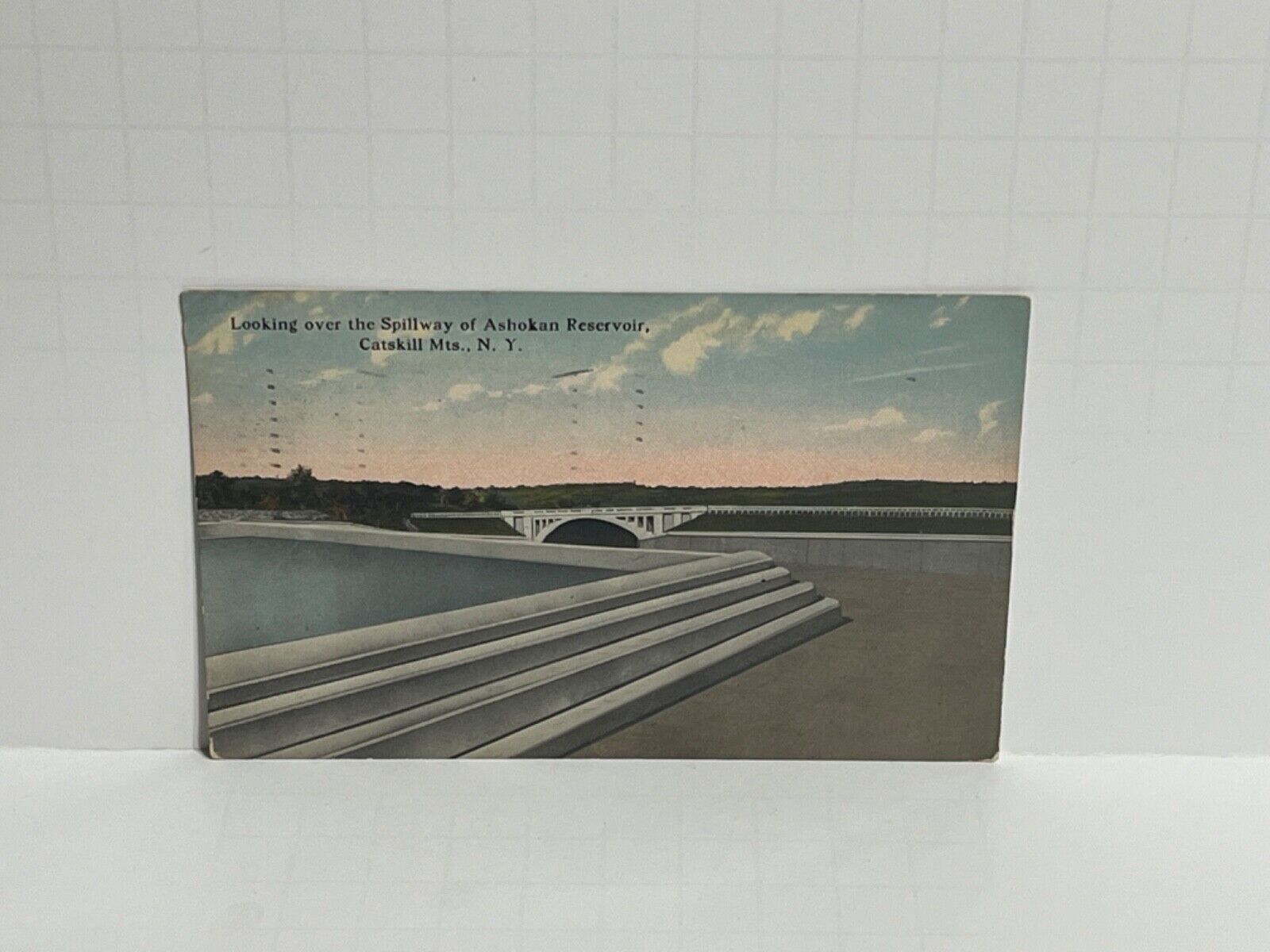 Postcard Spillway of Ashokan Reservoir Catskills Mts. New York NY c1915 A69