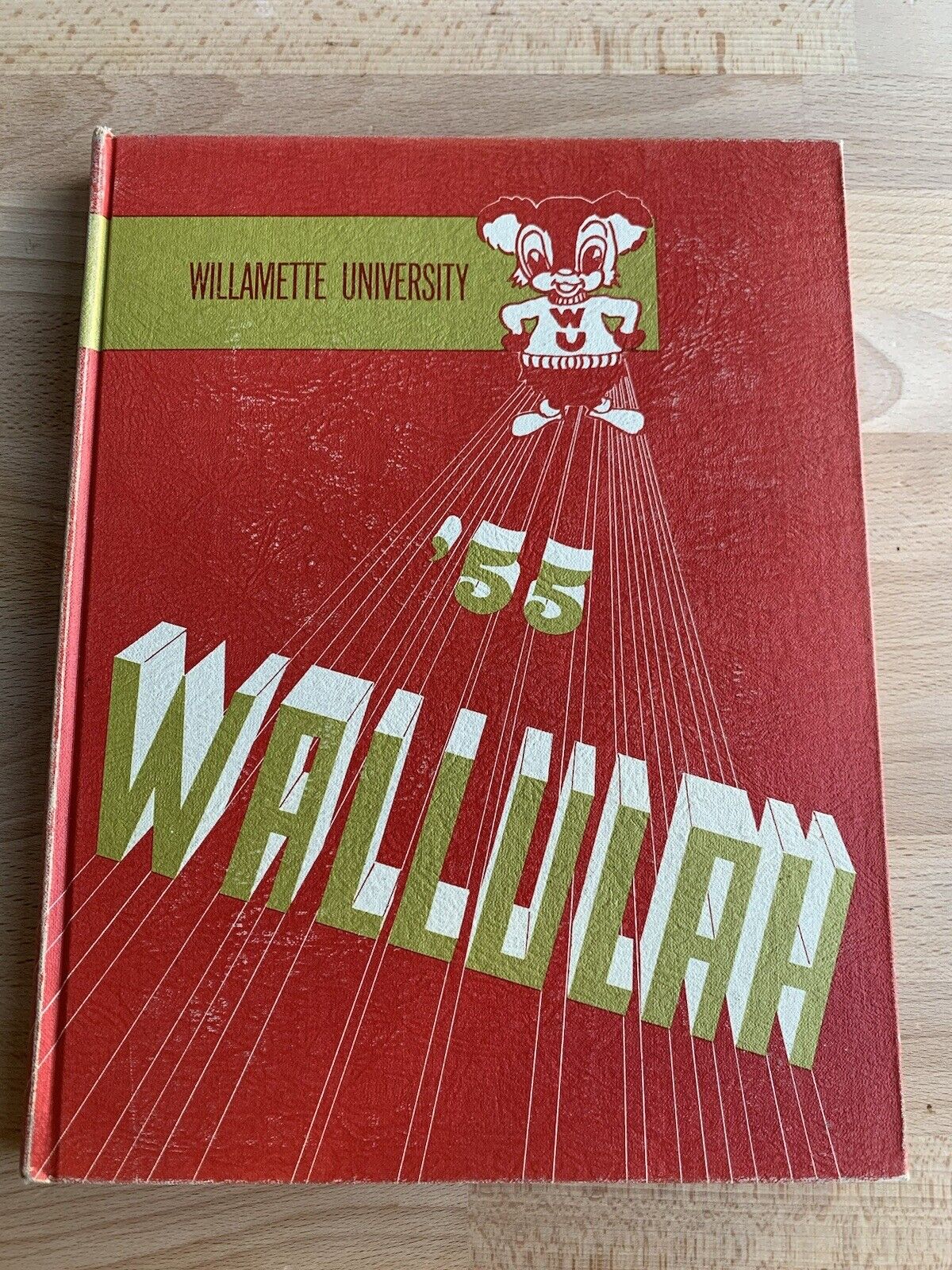 1955 Wallulah Yearbook Willamette University College Salem Oregon OR Capital HTF