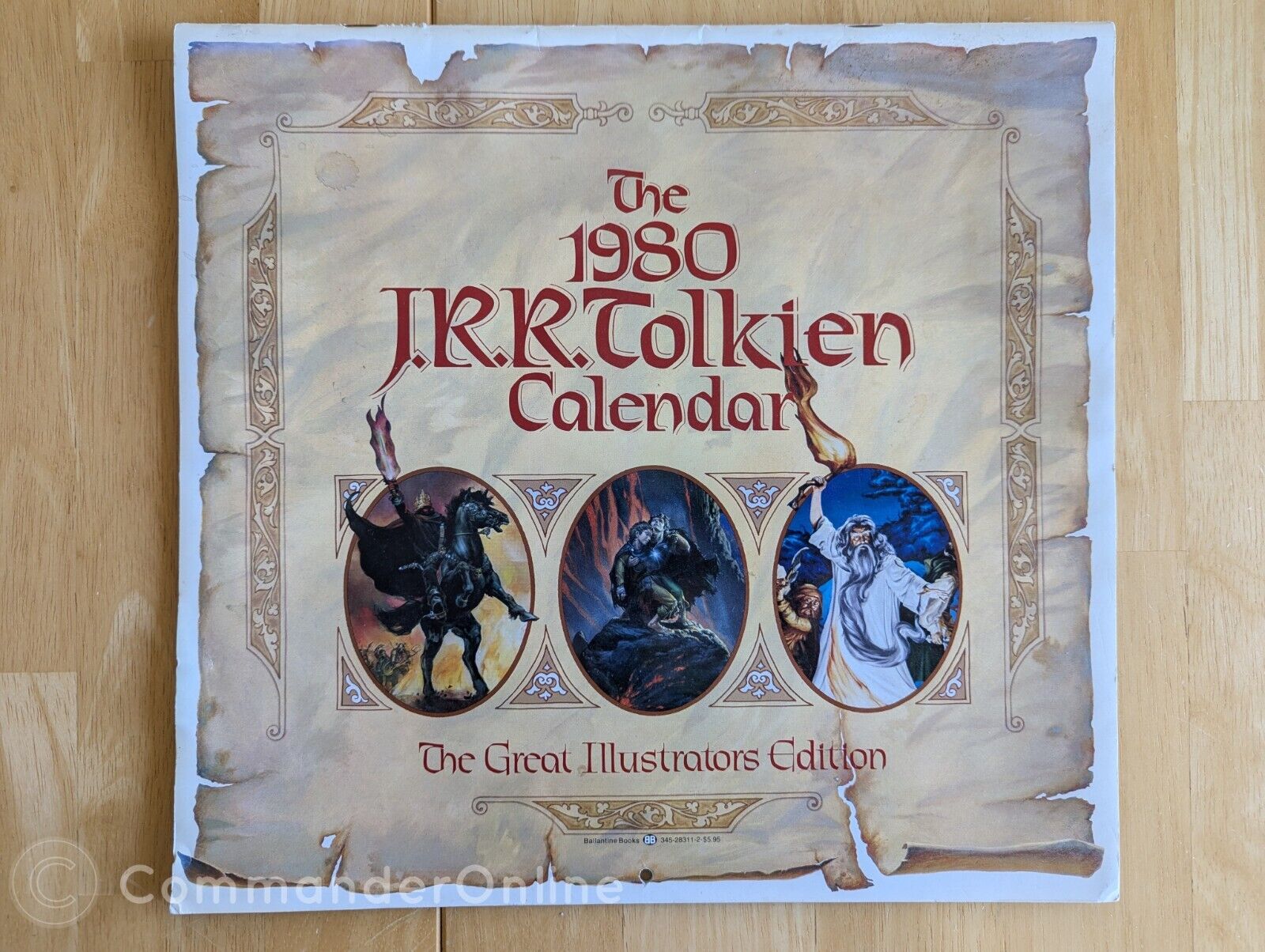 J.R.R. Tolkien Calendar 1980 Lord of the Rings Middle-Earth Great Illustrators