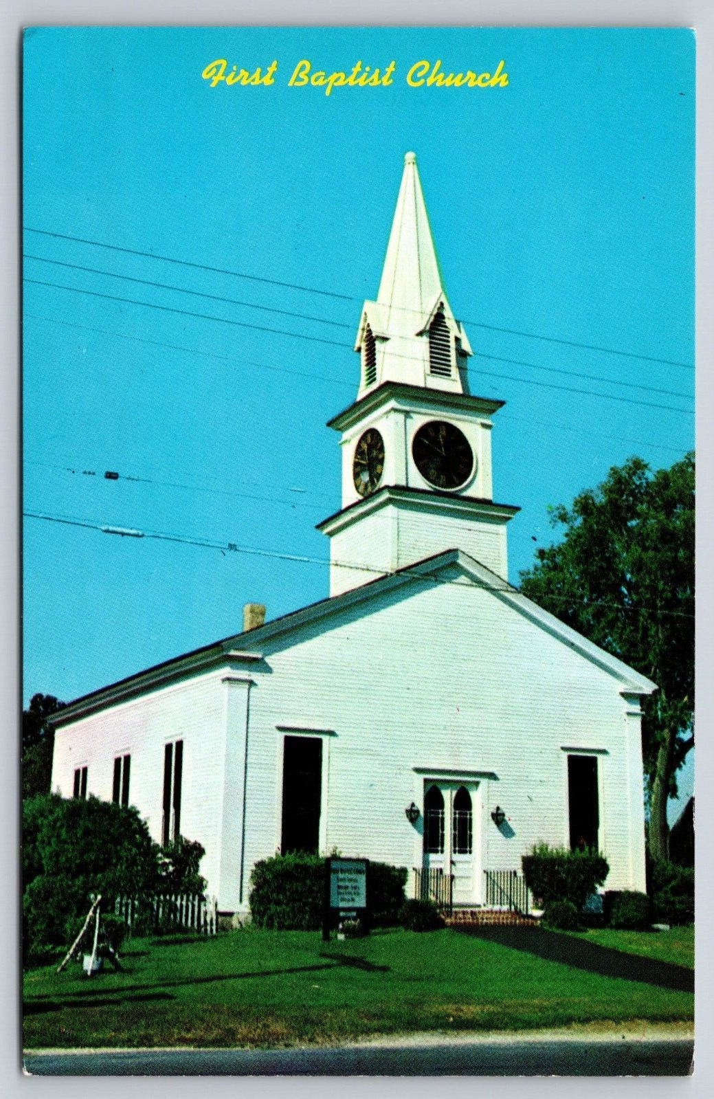 Postcard  First Baptist Church Northwood N H  ge]